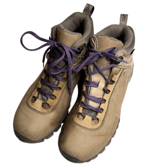 Vasque Women's Talus‎ Mid Ultra Dry Waterproof Leather Hiking Boots Tan Size 8.5 - Picture 6 of 11